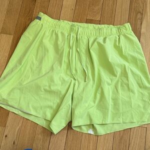 Lululemon Lime Green Athletic Shorts